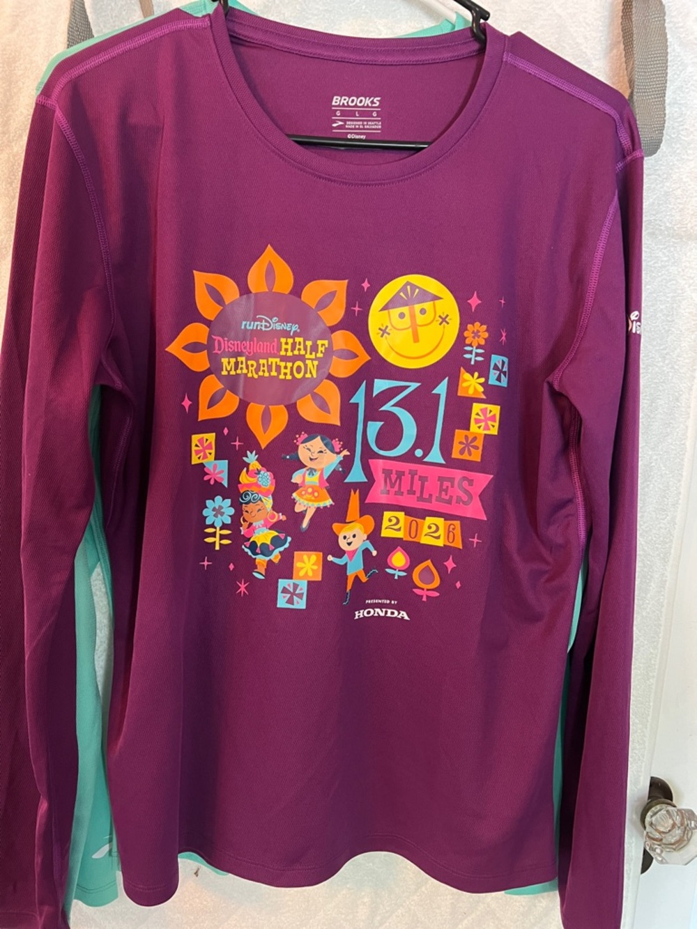 2x RunDisney Long-Sleeve 2026 Disneyland Half Marathon Graphic Tee